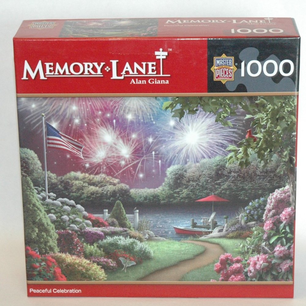 Memory Lane Alan Giana Peaceful Celebration 1000 Piece Jigsaw Puzzle COMPLETE
